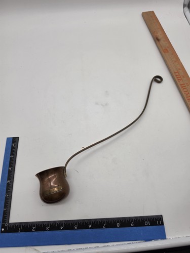 Unmarked brown brandy warmer - brown,