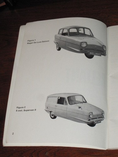 English 1967 reliant - english, owner's
