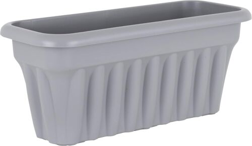 60cm large grey trough - 60cm, plant