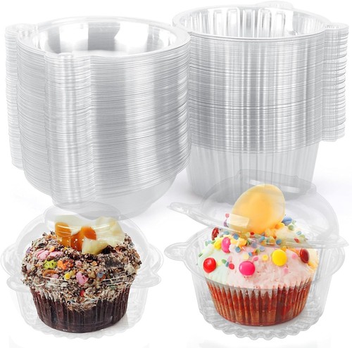 34x plastic cupcake muffin - plastic,