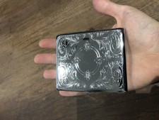 Silver Cigarette Case Box