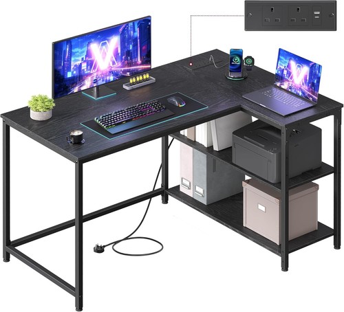 Shaped corner desk with - l-shaped,