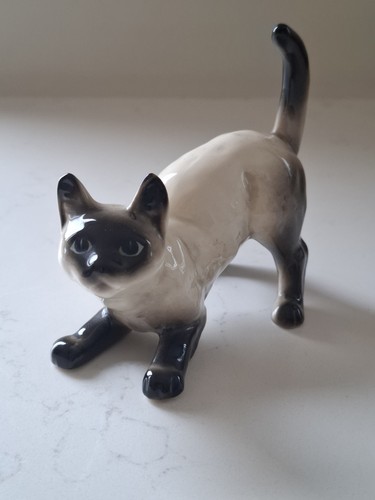 Vintage siamese cat - cat, ceramic