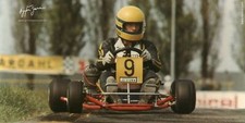 Ayrton senna dap kart - senna, 8x10