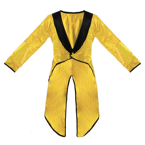 Gold sequin tailcoat - tailcoat, unisex