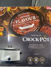 Crock-Pot Slow Cooker 5.6L with Removable Easy-Clean Bowl