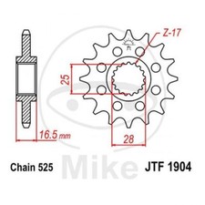 SPROCKET Z15 525 726.10.24 FOR