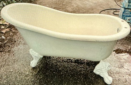 Freestanding slipper bath - freestanding, with