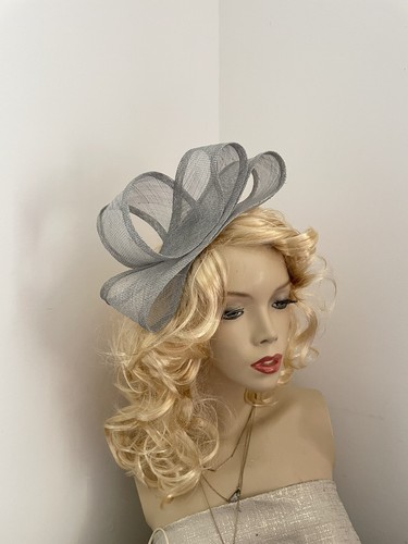 Fascinator silver grey - fascinator,