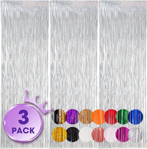Laser silver foil fringe - foil,