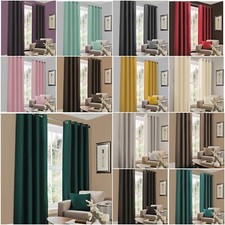 Faux Silk Curtains Ready Made