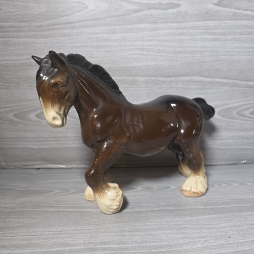 Vintage shire horse porcelain - vintage,