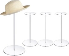 4 Pcs Acrylic Hat Stand 12"