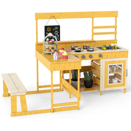 Kids picnic table with mud - kids,