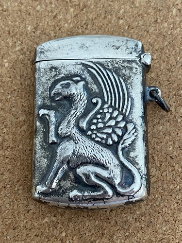Antique sterling silver vesta - antique,