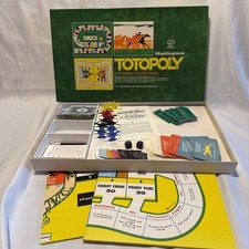 Totopoly Board Game The Great Race Game 1972 Waddingtons 100% Complete Vintage