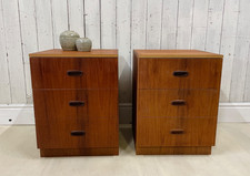 2x Vintage Mid Century Bedside