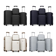 14/20/24/28 Hard Shell PP Suitcase Hand Cabin Luggage Travel Case Set & TSA Lock