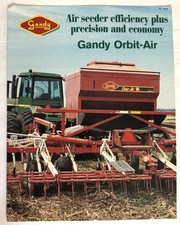 Vintage 1998 Grandy Orbit-Air Seeder Farm Equipment Dealer Sales Brochure