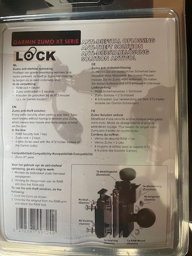 Garmin zumo satnav lock - zumo,