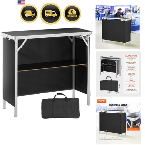 Portable folding bar table - folding,