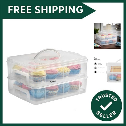 Cupcake carrier with handle - cupcake,