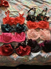 8 x Women’s Bra Bundle. Size Uk 34D Various Brands Brand New with Tags Joblot