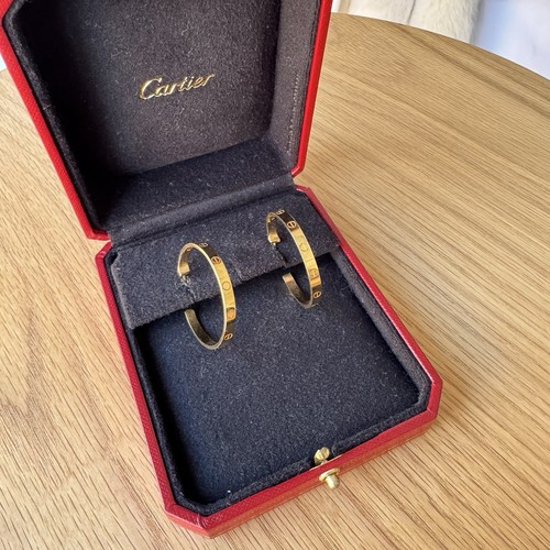 Cartier love hoop earrings - love, –