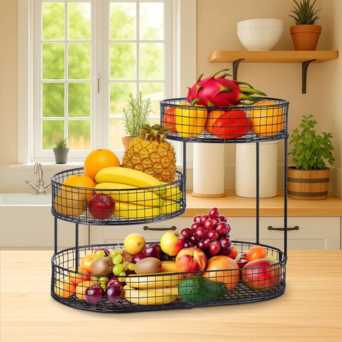 Metal fruit basket - basket, rack