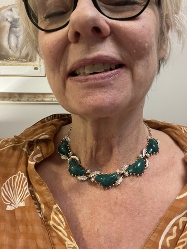 Jewelcraft necklace green - necklace, 🌻