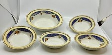 VINTAGE BURLEIGH WARE 5 PIECE DESSERT SET 1930S