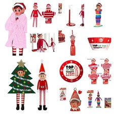 Elf Christmas Accessories - Naughty Elves Props Toys Stickers Gift Ideas Clothes