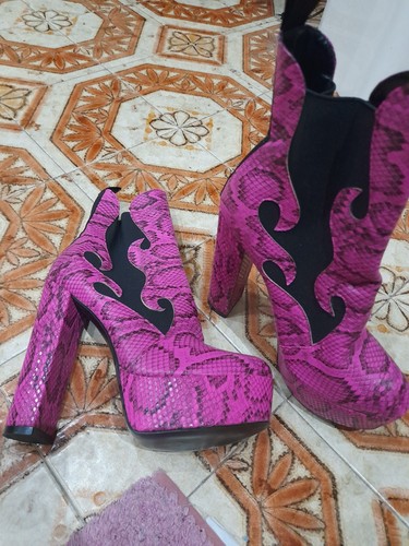 Ankle boots snake print - ankle,