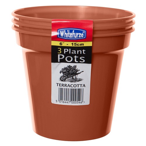 15cm garden pots set 3 - pots,