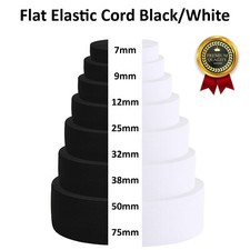 Premium White/Black Flat Woven