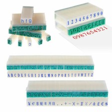 1 Set English Alphabet Letters Numbers Rubber Stamp Free Combination Diy