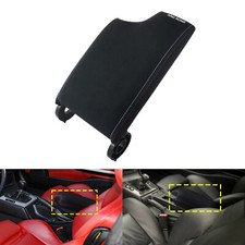 For BMW 3-Series E46 1998-06 Center Console Armrest Case Cover Lid Leather Black