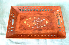 SMALL INDIAN BRASS INLAY