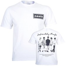 Official Oasis T Shirt Definitely Maybe Promo Reunion Tour 2025 New White 17