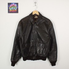 Official Vintage USAF Type A-2 Style Flight Jacket 42 Brown Leather Talon Bomber