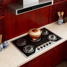 30.3" 5 Burner Gas Stove Cast