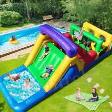 Commercial 6.7M PVC Inflatable Obstacle Course Bouncy Castle House for 5-7 Kids