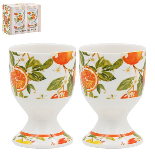 Ceramic egg cups holder orange - egg,