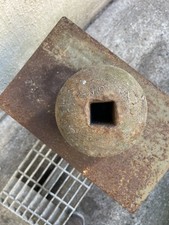 Cast iron cannon ball like metal ball vintage antique 