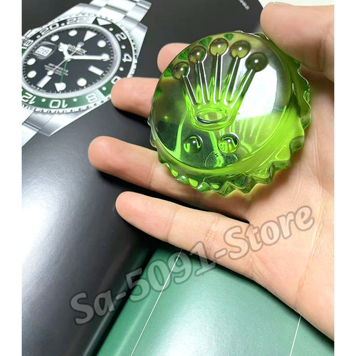 Rolex triplock green glass - rolex,