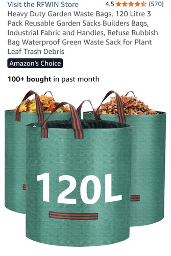 Garden waste bags 120l - x,