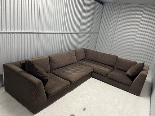 Brown ligne roset corner sofa - ligne,