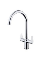 Cooke & Lewis Kigal Chrome effect Kitchen Monobloc Tap
