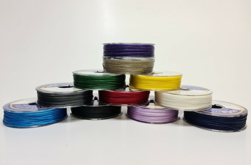 Waxed 1mm and 2mm - 1.2mm, polyester