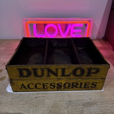Vintage  DUNLOP ACCESSORIES  DEALER ADVERTISING GARAGE TIN RARE ! Dunlop Sign